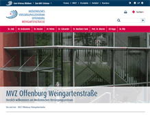 Tablet Screenshot of mvz-offenburg.de